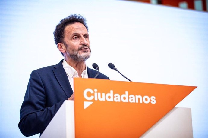 El portavoz adjunto de Ciudadanos en el Congreso, Edmundo Bal, en una rueda de prensa en la sede del partido en Madrid.