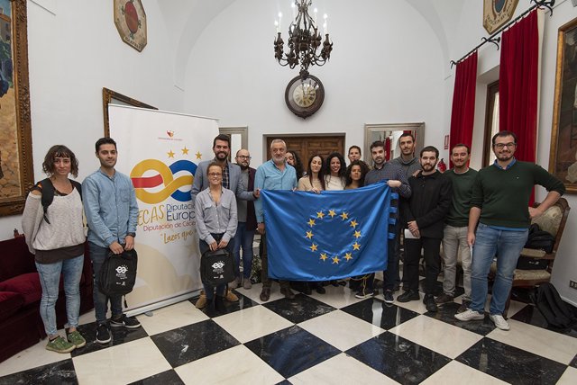 Imagen de archivo de la presentación de las Becas Europa tomada el 30 de octubre de 2019