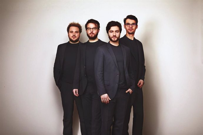El joven cuarteto Goldmund Quartett debutará en el Palau de la Música Catalana el lunes