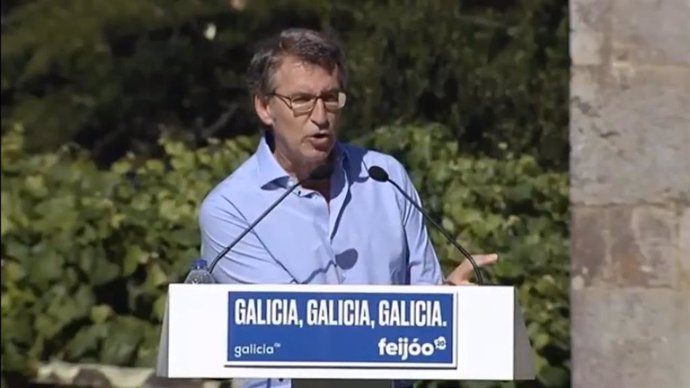 El candidato del PPdeG a la reelección como presidente de la Xunta, Alberto Núñez Feijóo.