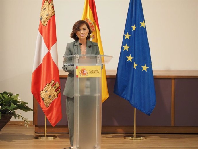 La vicepresidenta primera del Govern espanyol, Carmen Calvo.