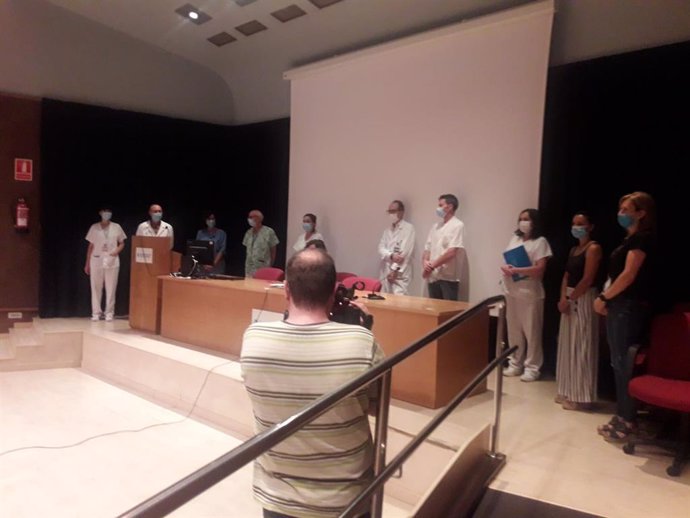 Lectura del manifiesto de la junta clínica del Hospital Universitario Arnau de Lleida