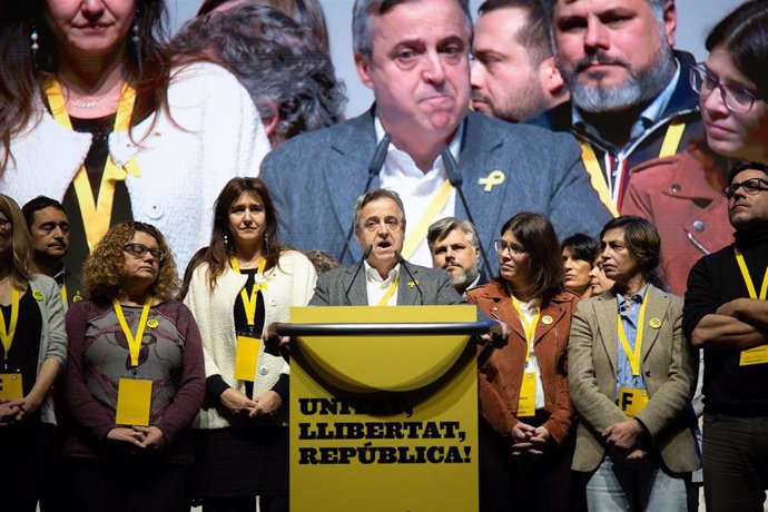 Antoni Morral clausura del congreso de la Crida Nacional per la República 