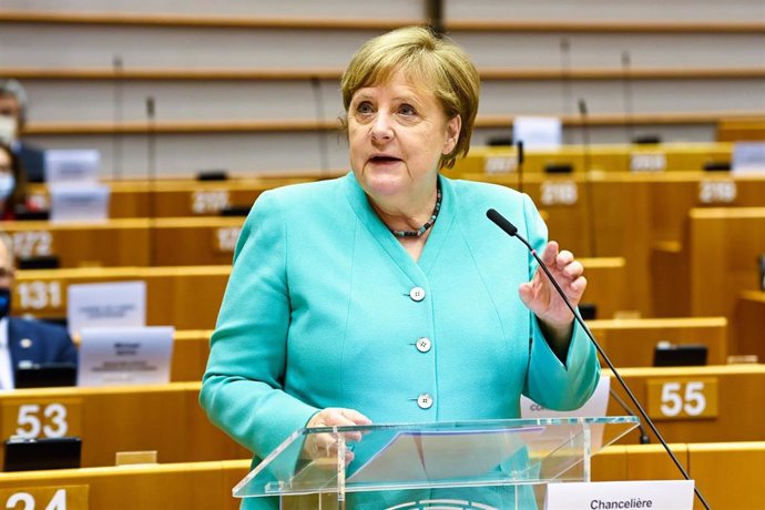 La canciller alemana, Angela Merkel, en Bruselas