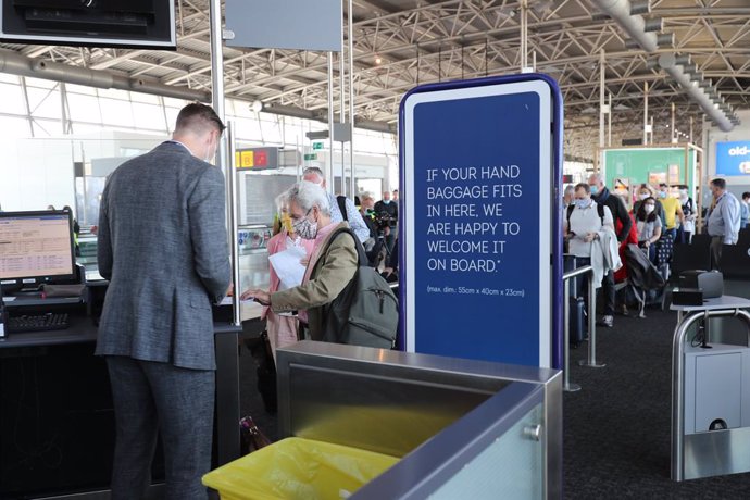 Imagen del aeropuerto de Bruselas durante la pandemia de coronavirus