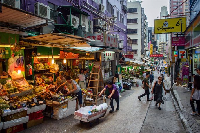 Mercado en Hong Kong