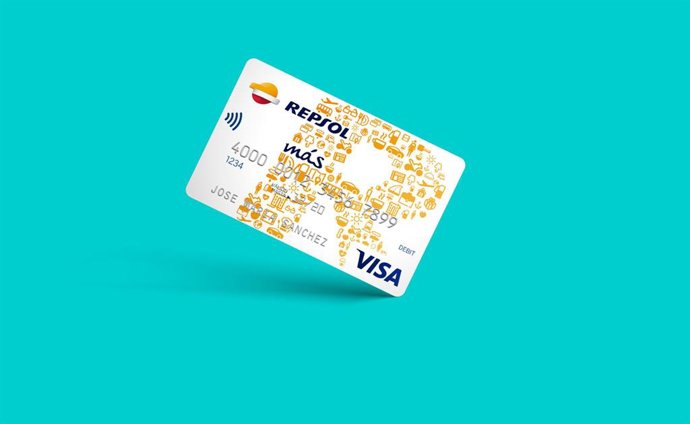 Tarjeta Repsol más Visa Débito de BBVA.