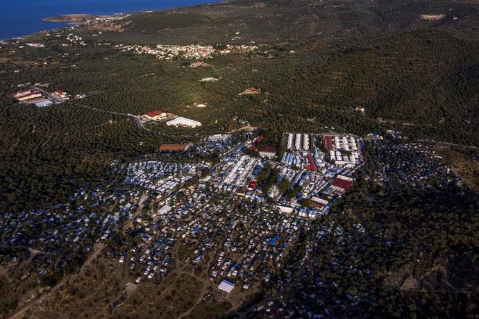 Campamento de Moria, en Lesbos