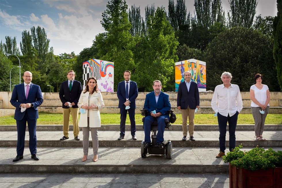 Fundación La Caixa y Fundación Caja Navarra presentan la iniciativa 'Navarra Solidaria 2020'.