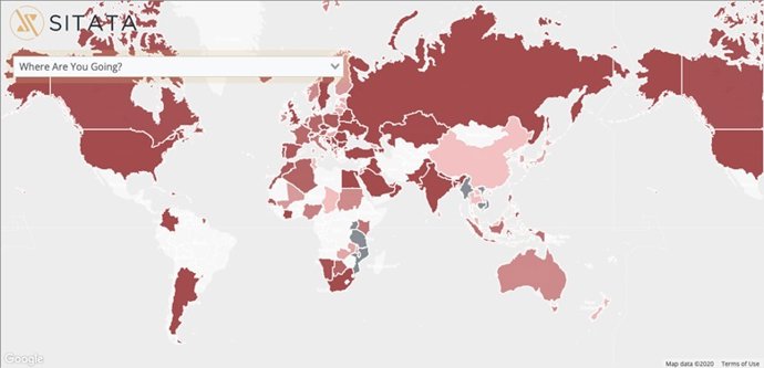 Etihad Airways lanza un mapa interactivo de viajes con información sobre el Covid-19