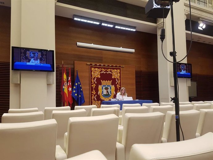 Rueda de prensa posterior la Junta de Gobierno del Ayuntamiento de Madrid ofrecida por la portavoz municipal, Inmaculada Sanz