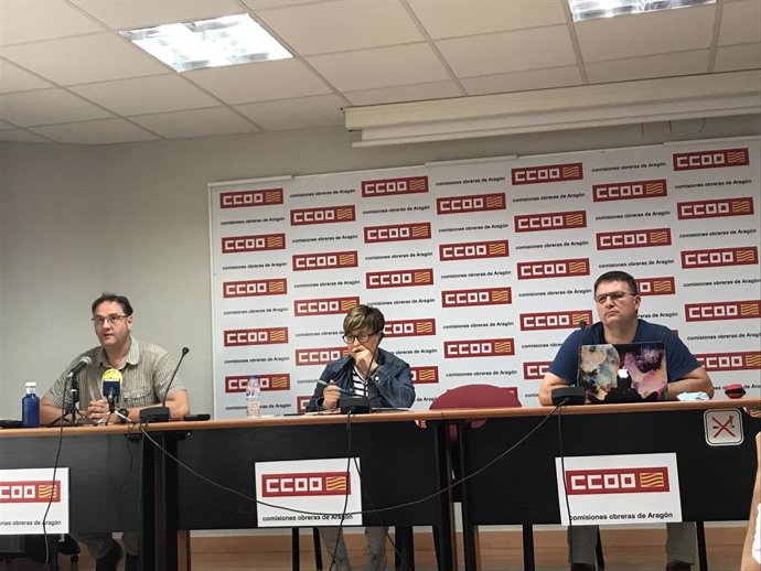 Responsables de CCOO en Aragón