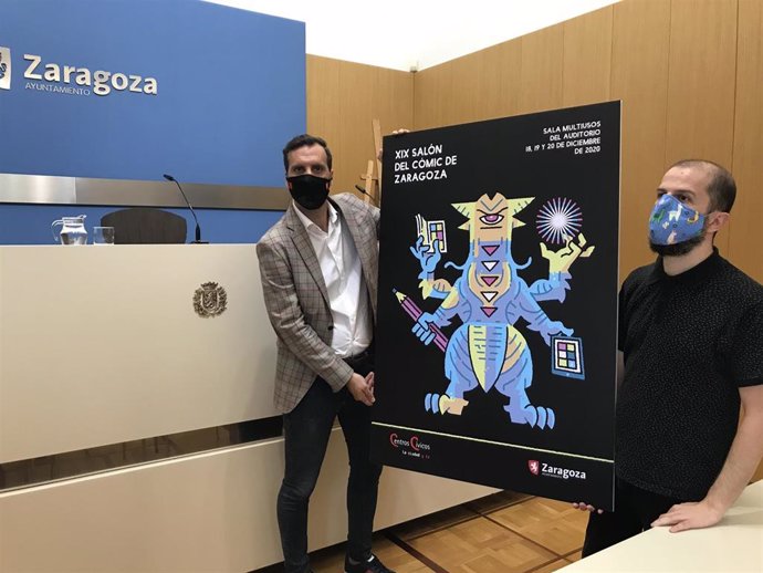 Presentación del cartel del XIX Salón del Cómic de Zaragoza, del autor Álvaro Ortiz