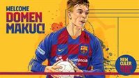 El Barça incorpora al joven central Domen Makuc hasta 2024