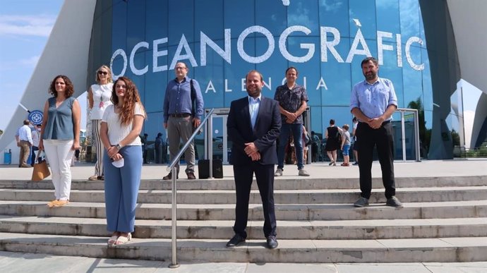 El conseller de Medio Ambiente de Baleares, Miquel Mir, en el Oceanogrfic de Valencia