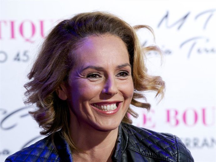 Rocio Carrasco attends 'MTC' shoes presentation by Maria Teresa Campos at Le Boutique on January 12, 2016 in Madrid, Spain.