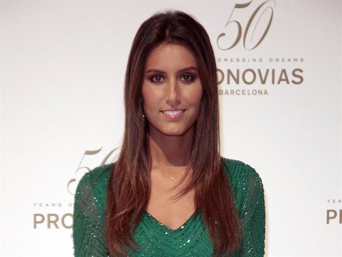 Ana Boyer poses during a photocall for the Pronovia's 50th anniversary bridal fashion show during 'Barcelona Bridal Week 2014' on May 9, 2014 in Barcelona, Spain.
