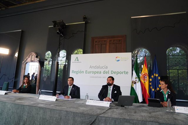 Foto de archivo del acto de presentación de la candidatura de Andalucía a Región Europea del Deporte 2021.