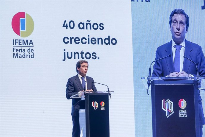 El alcalde de Madrid, José Luis Martínez-Almeida inaugura la jornada bajo el título `Crónica de cuatro décadas de Ifema con motivo del 40 aniversario de la Feria de Madrid (IFEMA), en Madrid (España), a 15 de enero de 2020.