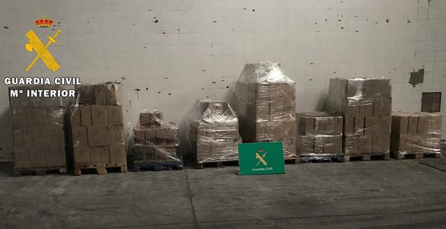 Imagen del material intervenido en la operación Dolio