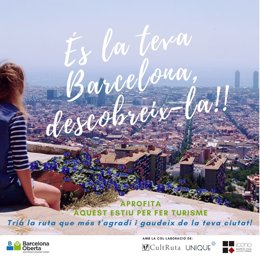 La unión de ejes comerciales turísticos Barcelona Oberta ha lanzado la campaña 'És la teva Barcelona, descobreix-la!' para llamar a los barceloneses a que este verano hagan turismo y aprovechen para conocer la ciudad "en profundidad".
