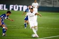 Benzema, a cuatro goles de Messi en la clasificación del Pichichi