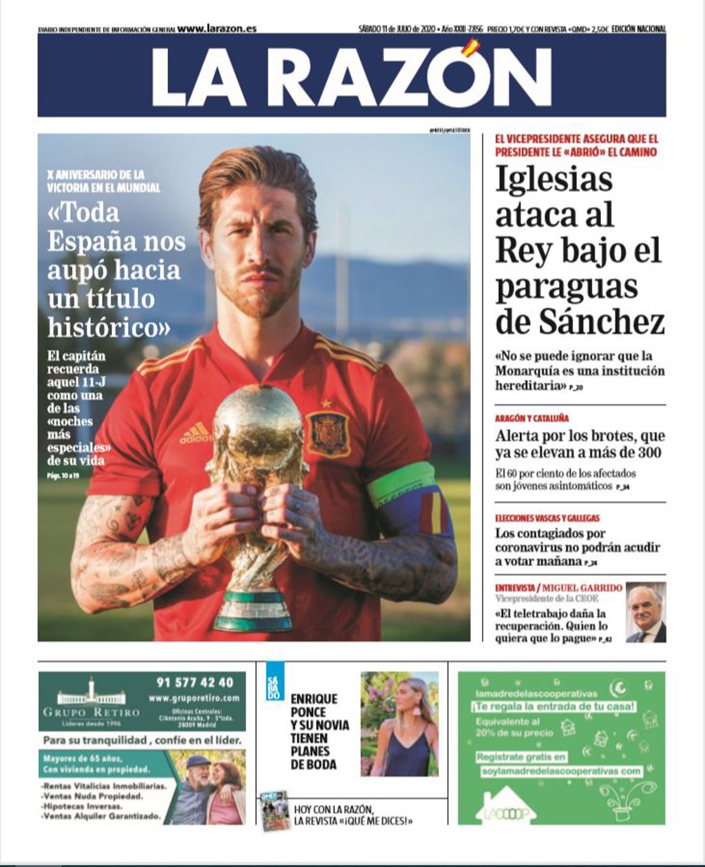Las Portadas De Los Periodicos Del Sabado 11 De Julio De