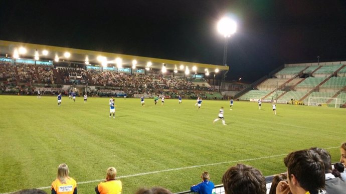 Estadio Romano de Mérida, durante un partido.