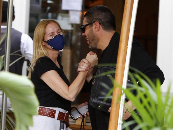Fiona Ferrer queda con un amigo en la capital madrileña