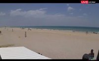 Cuatro cámaras permiten conocer en tiempo real el estado de la playa de Camposoto de San Fernando (Cádiz)