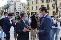 Moreno ofrece a Ceuta entrar en Extenda y sumarse al Plan Estratégico de Puertos andaluces