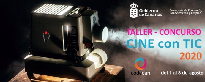 Cartel de la sexta edición del Taller Cine con TIC