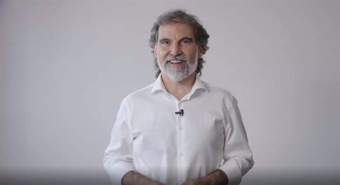 El presidente de mnium Cultural, Jordi Cuixart, dirige un mensaje en video a los socios de la entidad en el día que cumple 1.000 días de cárcel, el 11/7/2020