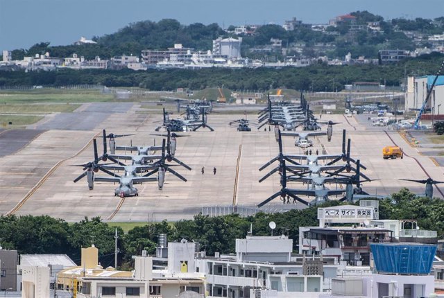 Base militar de Estados Unidos en Futenma, Okinawa, Japón