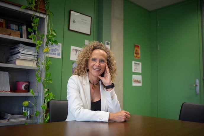 La jueza decana de Barcelona, Merc Caso, en una entrevista de Europa Press en la Ciutat de la Justicia de Barcelona.