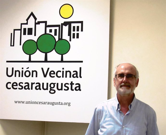 El nuevo presidente de la Unión Vecinal Cesaraugusta, Constancio Navarro