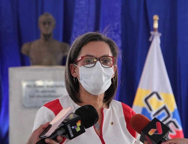 La presidenta del Consejo Nacional Electoral de Venezuela (CNE), Indira Alfonzo