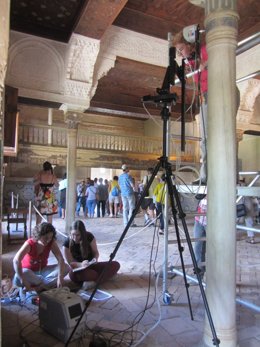 Equipo de trabajo de la UJA en la Alhambra
