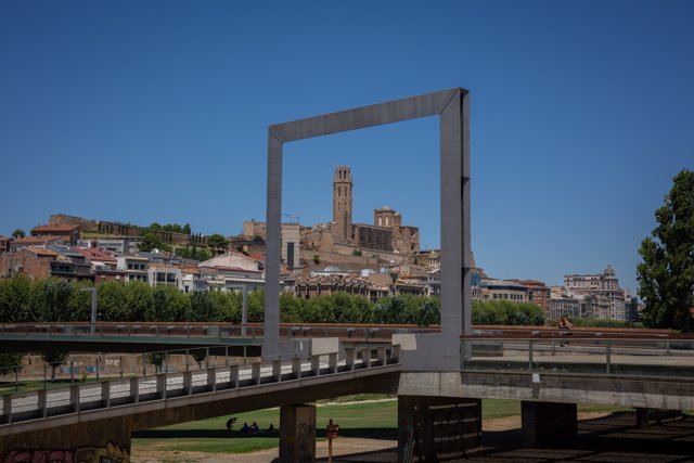 Catedral de la Seu Vella de Lleida, icono de la capital de la comarca del Segrià, en Lleida, Catalunya (España), a 6 de julio de 2020. 