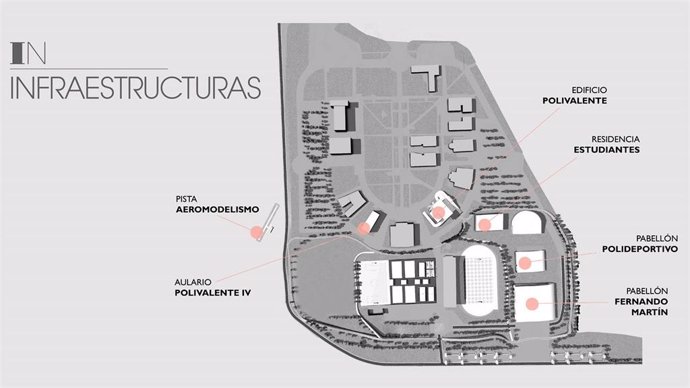 Imagen del plano para crear un gran campus del deporte en la localidad de Fuenlabrada.