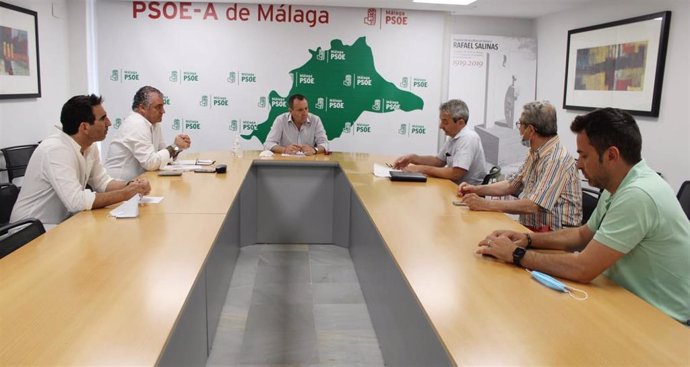 Jose Luis Ruiz Espejo (PSOE) en rueda de prensa en Malaga