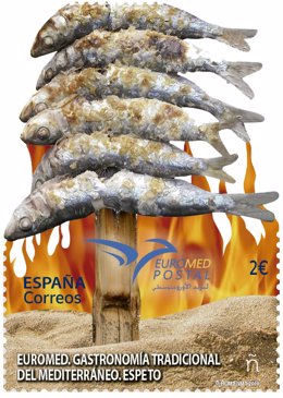 Málaga.- Correos emite un sello dedicado al espeto en representación de la gastr