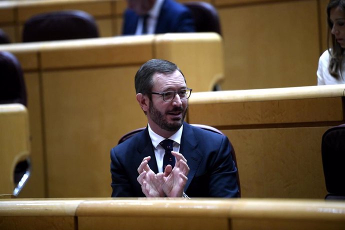 El portavoz del PP en el Senado, Javier Maroto, durante el pleno celebrado en el Senado. En Madrid, (España), a 17 de junio de 2020.