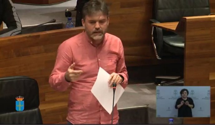 El diputado de Ciudadanos, Luis Fanjul interviene en el Pleno de la Junta.