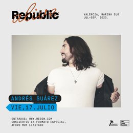 Andrés Suárez en un cicle de concerts a Valncia