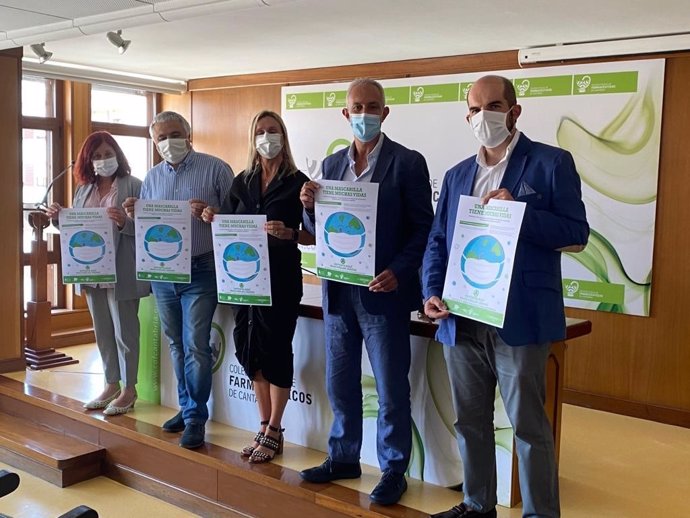 El Colegio Oficial de Farmacéuticos impulsa una campaña de recogida de mascarillas usadas en las farmacias de Cantabria