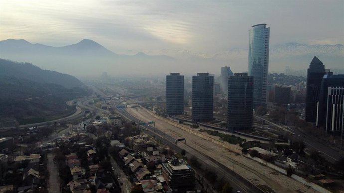 Vista de Santiago de Chile durante la pandemia de coronavirus