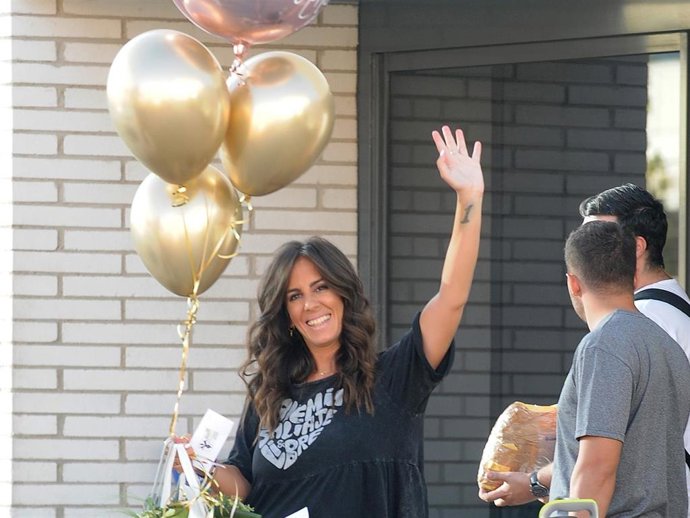 Anabel Pantoja, en su 33 cumpleaños, que celebró en el plató de "Sálvame"