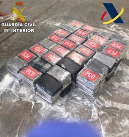 Cocaína incautada por la Agencia Tributaria y la Guardia Civil