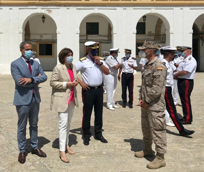 Sandra García en el Tercio de Armada en San Fernando